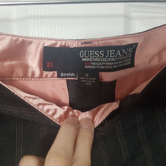 GUESS Womens Grey and Pink Dress Pants (New Condition) - 26 - Picture 2 of 10